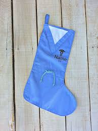 Scrubs Christmas Stocking With Custom By Fullyinvolvedstch On Etsy Nurse Christmas Nurse Gifts Nursing Magazines