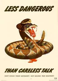 1944 Talking Snake Propaganda Posters Propaganda War