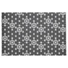 Black And White Doormat Japanese Asanoha Or Star Pattern Black And White Doormat Zazzle Com Star Patterns Door Mat White Elephant Gifts Funny