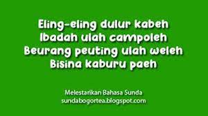 Melestarikan Bahasa Sunda Nadom Eling Eling Dulur Kabeh Dan Terjemahannya Lirik Perasaan Bahasa