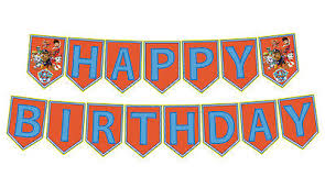 Also bunny feet png available at png transparent variant. Paw Patrol Printable Pdf File Happy Birthday Party Banner Digital Files Only Party Supplies Party Decorations