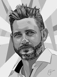 Black And White Vector Art Black And White Vector Portrait Grayscale Portrait In Vector Vector Portrait Line Art Vector Portrait