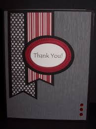 Black And Red Greeting Cards Handmade Greeting Card Black Gray Red And White Thank You Greeting Cards Handmade Birthday Thank You Cards Thank You Cards
