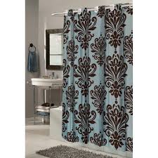 Light leather celtic knot shower curtain. Ez On Beacon Hill Polyester Shower Curtain In Chocolate On Spa Blue Walmart Com Walmart Com