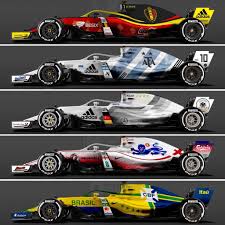 Formula one sponsorship liveries have been used since the late 1960s, replacing national colours. World Cup F1 Liveries