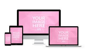 Apple screen mockups to show your design project. Apple Devices Mockup Template Mediamodifier