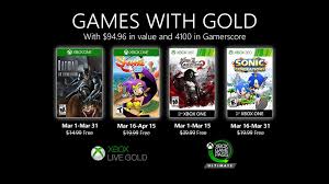 Xbox Games With Gold Titles For March 2020 Bring In Batman Shantae And Sonic Once Upon A Time The Xbox In 2020 Free Xbox One Games Sonic Generations Xbox One Games