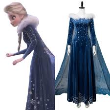 Frozen Princess Elsa Full Dress Cosplay Costume In 2020 Princess Elsa Dress Elsa Dress Dresses