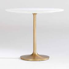 Browse through our wide selection of brands, like and alessi. Nero 36 White Marble Dining Table With Brass Base Reviews Crate And Barrel