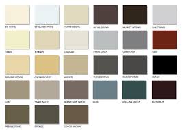 Our gutter systems are available in a wide variety of colors that have been specially selected to match the most popular color schemes used on homes and buildings here in south florida. Color Chart Gutter Colors Gutters Downspout