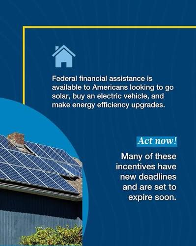 Federal clean energy tax credits are still available — but not for long.  Don't miss out on savings for solar, heat pumps, EVs, and more. Until  September 30, you can save up