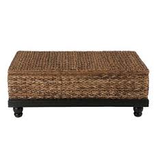 Mobile coffee table/storage for lazy locators. Wicker Trunk Coffee Table Birch Lane