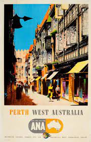 Buy Online View Images And See Past Prices For Travel Poster Perth West Australia Ana Invaluab Travel Posters Western Australia Travel Vintage Travel Posters