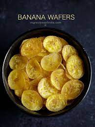 Kerala Banana Chips Recipe With Step By Step Pics Kerala Banana Chips Are Crispy And Tasty Banana Chips Made With U Savory Snacks Homemade Snacks Banana Chips