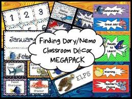 Finding Dory Nemo Classroom Decor Bundle Ocean Theme Classroom Classroom Classroom Decor