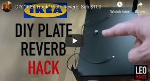 Mike from lightning boy audio, shows and demonstrates the first plate reverb he built (housed on site since its creation in 2010) before embarking on a. Tape Op On Twitter Ikea Plate Reverb Hack Https T Co Ax5itt26ri