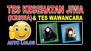 Ujian kesehatan jiwa keswa seleksi sag polda jateng tahun 2015. Auto Lolos Tes Keswa Kesehatan Jiwa Dan Tes Wawancara Seleksi Penerimaan Polri Tni Youtube