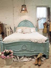 Painted Cottage Shabby Aqua Romantic Bed Chic Bedroom Shabby Chic Bedrooms Chic Home Decor