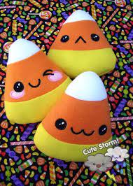 Kawaii Candy Corn Plushies By The Cute Storm On Deviantart Candy Corn Crafts Kawaii Plushies Food Pillows