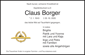 Není důležité, čím jste a co umíte. Traueranzeigen Von Claus Borger 57trauer De