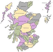 The viamichelin map of scotland: Counties Of Scotland United Kingdom