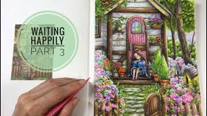 As promised, the basic hair gel requires only two things: Waiting Happily Part 3 Cottage House Tree Coloring Pinturas