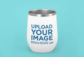 Download Placeit Mockup Of A Wine Tumbler Placed Against A Customizable Background