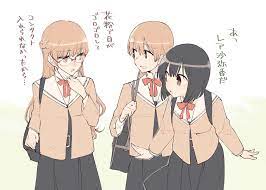 bloom into you yuri anime kawaii anime anime