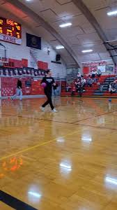 Dodgeball competition at the half.