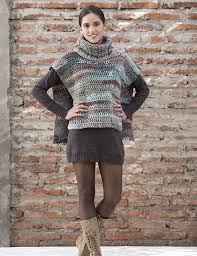 Ver más ideas sobre crochet ponchos, ponchos tejidos, manta de lana. Poncho Lana Gruesa Crochet Punto Y Moda