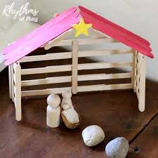 Here's everything you need to celebrate any holiday or throw the perfect party for any occasion. Popsicle Stick Nativity Stable Christmas Craft Rhythms Of Play