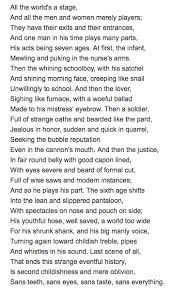 All The World S Stage By William Shakespeare William Shakespeare Words Shakespeare