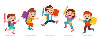 Happy Cute Kids Boy And Girl Jump Premiu Premium Vector Freepik Vector School People Book Kids In 2020 Cute Kids Happy Kids Funny Kids