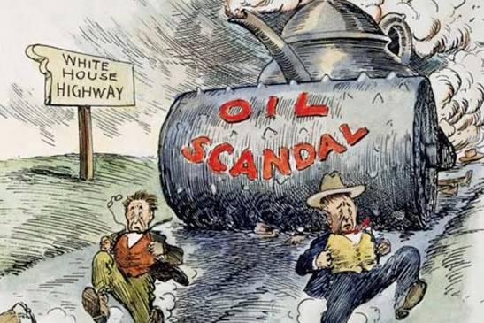 OnThisDay in #history, 1922, the “Teapot Dome scandal” erupted after the  Interior Secretary leased an oil reserve to a company on suspiciously  generous terms. The misconduct forever stained the legacy of #POTUS