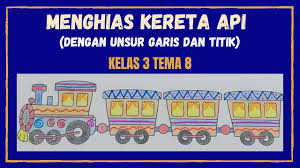 Kegiatan identifikasi memiliki ciri khas yang menarik karena hampir keseluruhan ditirunya. Menghias Kereta Api Dengan Unsur Titik Dan Garis Kelas 3 Tema 8 Youtube