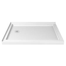Unless i miss my guess, the only way you're going to get the kind of deep shower enclosure you're looking for is if you make a. Dreamline Slimline 48 In W X 36 In D Double Threshold Shower Base In White With Left Hand Drain Dlt 1036481 The Home Depot