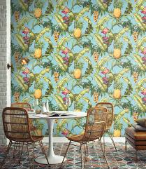 Arthouse Birds Of Paradise Vinyl Wallpaper Pineapple Groves In Fruit Punch From Wallquest S Maui Maui Collection Wallpaper Maui Tropiskt