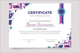 Beautifully designed, easily editable templates to get your work done faster & smarter. Download Abstract Geometric Certificate Template For Free Desain Pamflet Sertifikat Penghargaan Kreatif