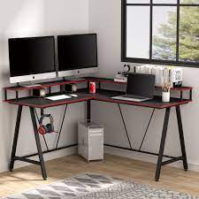 We take a look at 16 computer desks for every gamer type. L Shaped Computer Gaming Desk Overstock 32954461