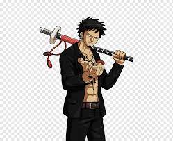 Pirate warriors 2 monkey d. Trafalgar D Water Law Anime One Piece Mangaka Character Trafalgar Law Black Hair Violin Cartoon Png Pngwing