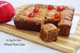Wheat Plum Cake - No Oven No Egg No Maida Plum Cake Recipe Plum Recipes Cake Recipes Birthday Food