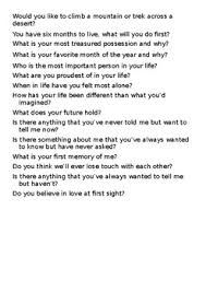 I'm long out of dating, but did a lot of online dating, and went on a lot of dates as a result. Speed Dating Interview Questions By El Que Quiere Celeste Que Lo Cueste