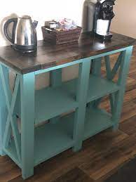 Metal base with black powdercoat finish. X Console Table Coffee Bar Ana White Coffee Bar Home Bar Table Diy Diy Coffee Bar