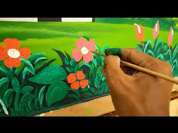 Maybe you would like to learn more about one of these? Cara Mudah Dan Cepat Melukis Rumput Dan Bunga Di Dinding Tk Youtube