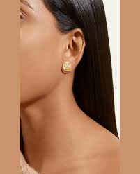 Kiki Mcdonough 18k Yellow Grace Citrine And Diamond Earrings