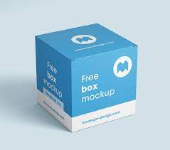 Download Free Box Mockup 80x80x80 Mm Free Mockup Free Boxes Free Packaging Mockup Tea Box Design