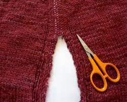 Knitting may be done by hand or by machine. Cutting The Steek Step By Step Interweave