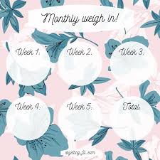 Pin On Square Yearly Weight Loss Template Instagram