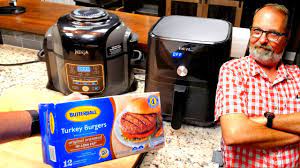 How to carve a turkey breast. Air Fried Turkey Burger From Frozen Butterball Instant Pot Vortex Ninja Foodi Air Fryer Youtube