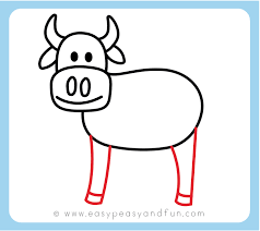 Whenever you set out to draw cattle, the first thing you should do is start with the head. How To Draw A Cow Step By Step Cow Drawing Instructions Kids And Beginners Easy Peasy And Fun